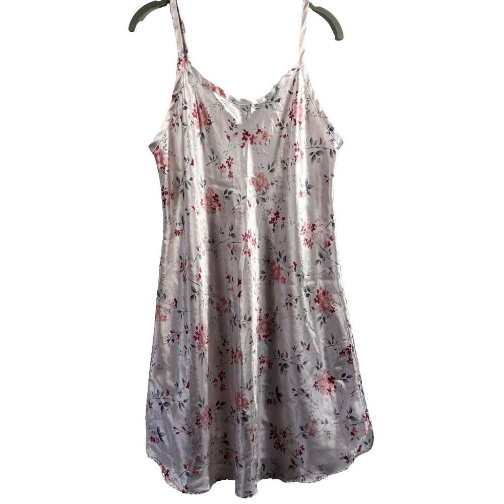 Gilligan Omalley Women's Lingerie Nightgown large Floral Delicate‎ Slip Dress